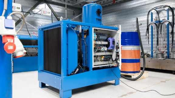 Ölfiltersystem OSCA von TRIS mit Öl-Luft-Kühler OAC von KTR Ölfiltersystem OSCA von TRIS mit Öl-Luft-Kühler OAC von KTR