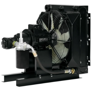 Product image Oil-air cooler cooling-pumping unit type OPC cooling systems Bypass flow cooling with integrated pump Product image Oil-air cooler cooling-pumping unit type OPC cooling systems Bypass flow cooling with integrated pump