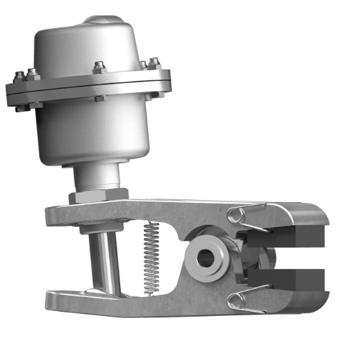 Produktbild KTR-STOP PB P-05x-Axx-xx aktive, pneumatische Zangenbremse Produktbild KTR-STOP PB P-05x-Axx-xx aktive, pneumatische Zangenbremse