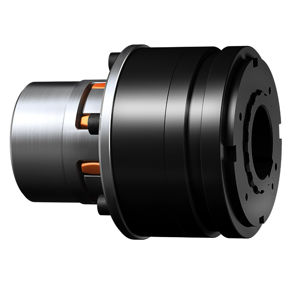 ⁣Overload coupling KTR SI with ROTEX elastomer coupling by KTR