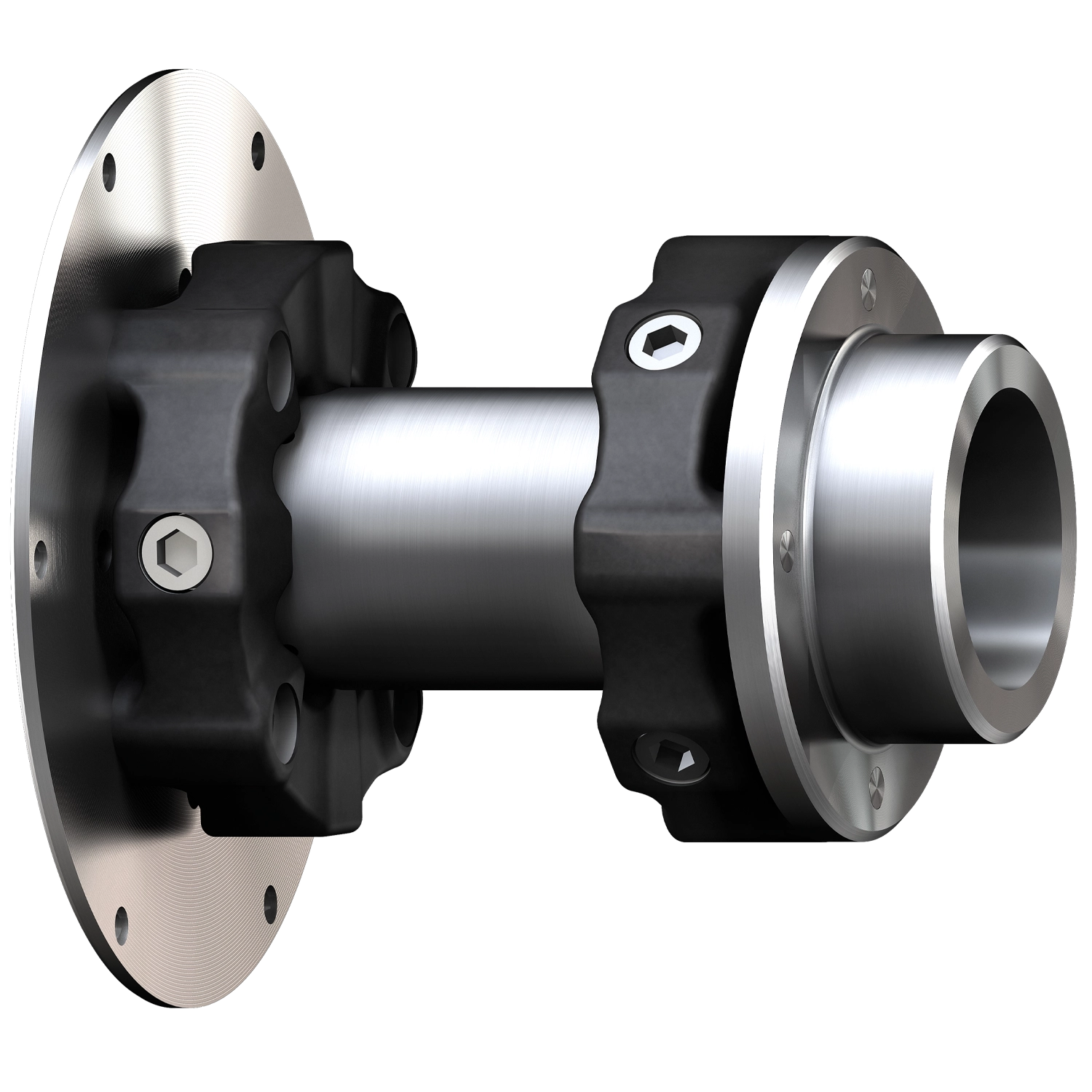 Produktbillede Evolastic DFH højelastiske koblinger, flange-aksel-forbindelse efter dobbeltkardan-princip Produktbillede Evolastic DFH højelastiske koblinger, flange-aksel-forbindelse efter dobbeltkardan-princip
