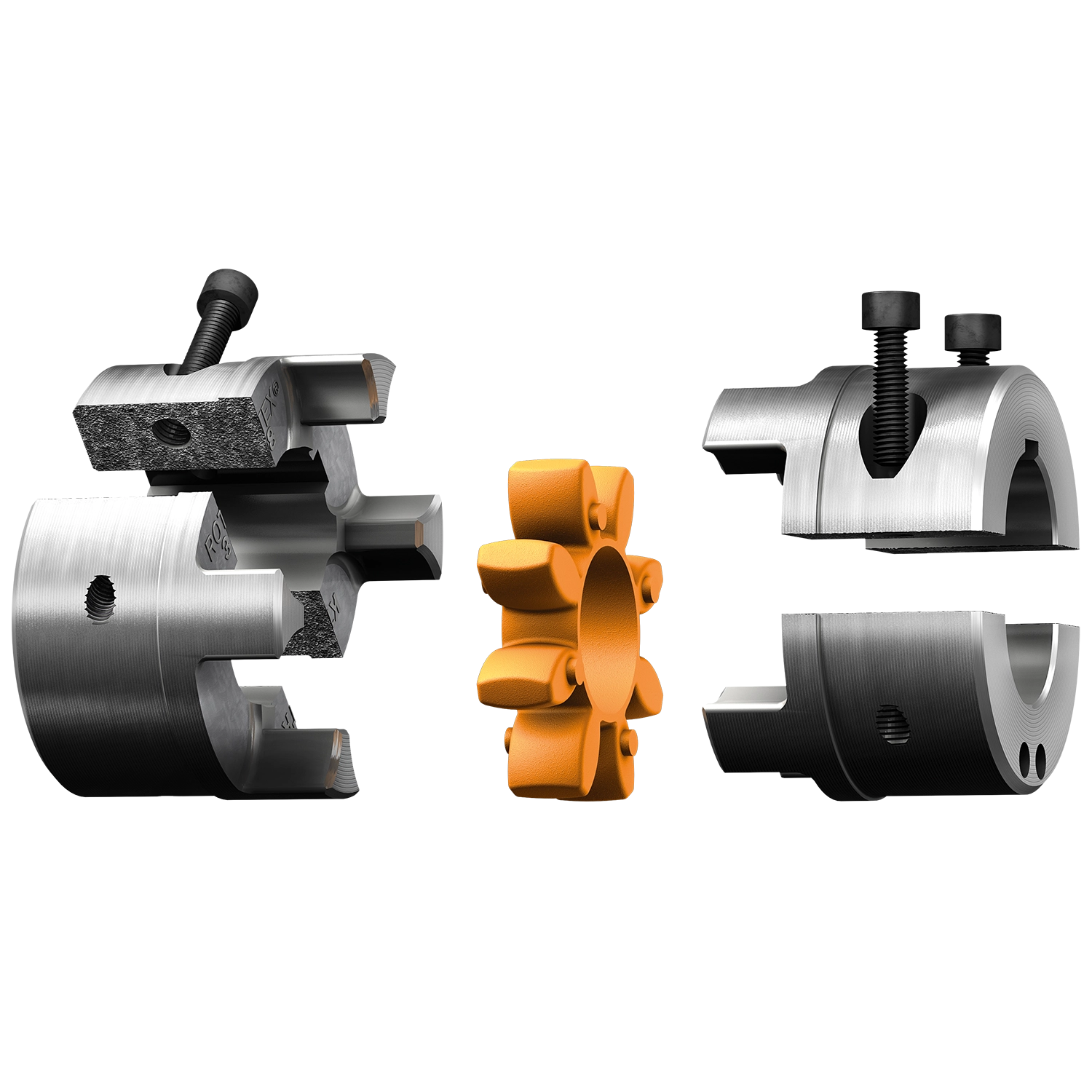 Rotex GS38 Kupplung Alu mit 1 stücke Spannringnabe - Industrie Ersatz Rotex GS38 Kupplung Alu mit 1 stücke Spannringnabe - Industrie Ersatz
