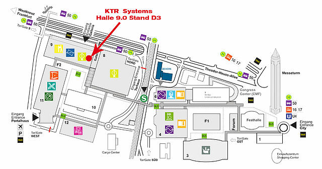 overview halls ACHEMA | KTR Systems