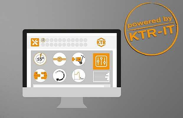 KTR Online-Tools Bildschirm von KTR Systems GmbH